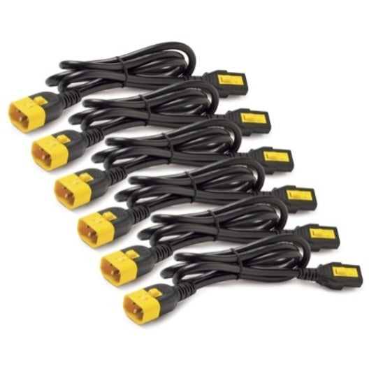 APC by Schneider Electric AP8704S-WW Kit de Cable de Alimentación APC by Schneider Electric (6 piezas), Bloqueable, C13 a C14, 1.2m