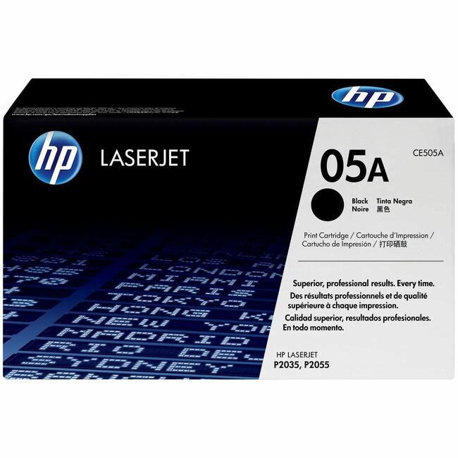 HP I CE505A Cartucho de Tóner Láser Original HP 05A - Negro - 1 Pieza