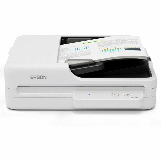 Epson B11B273201 Escáner Flatbed/ADF de Gran Formato - 600 x 1200 dpi Óptico - Negro, Blanco