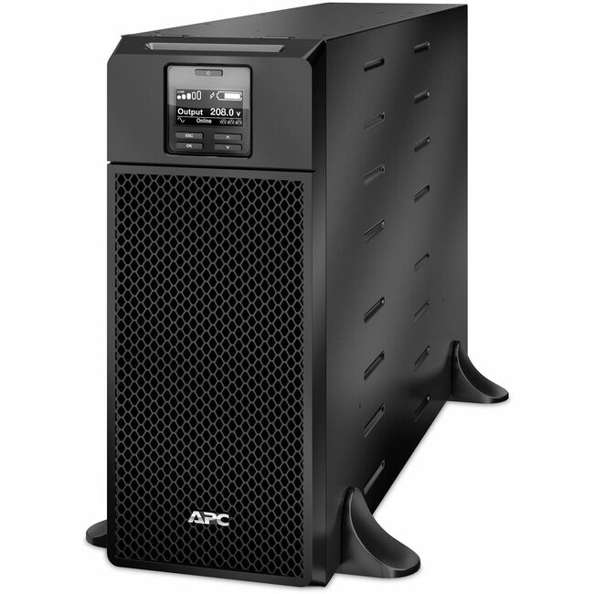 APC by Schneider Electric SRT6KXLT APC Smart-UPS On-Line, 6kVA/6kW, Torre, 208V, 2x L6-20R+3x L6-30R NEMA outlets, Network Card+SmartSlot, Extended runtime, W/O rail kit