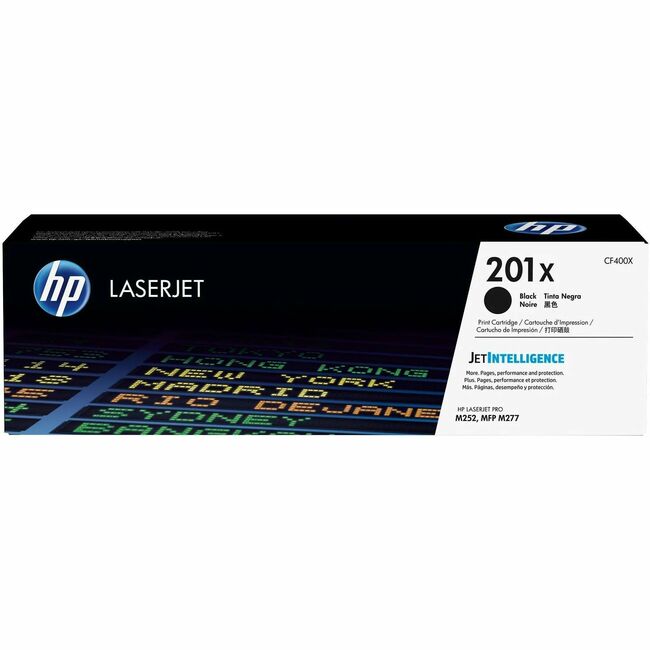 HP I CF400X Cartucho de Tóner Láser Original HP 201X de Alto Rendimiento - Negro - 1 Unidad