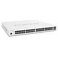 Fortinet FS-248E-POE Switch Ethernet - 48 Puertos - Administrable - Gigabit Ethernet - 1000Base-T, 1000Base-X - Compatible con 3 Capas - Modular - 4 Ranuras SFP - Consumo de Energía 51.60 W - Fibra Óptica, Par Trenzado - 1U de Alto - Montaje en Rack