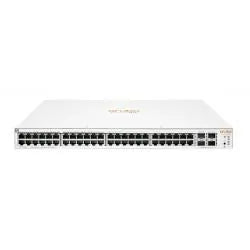 HPE JL686A Aruba Switch Instant On 1930 48G Class4 PoE 4SFP/SFP+ 370W - 48 puertos - Administrable - Compatible con 3 capas - Modular - Consumo de energía 460 W