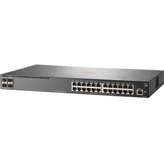 HPE Aruba JL253A Switch 2930F 24G 4SFP+ - 24 puertos - Administrable - 10 Gigabit Ethernet, Gigabit Ethernet - 10GBase-X, 10/100/1000Base-TX - Compatible con 3 capas - Modular - Par trenzado, fibra óptica