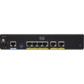 Cisco C931-4P SIM Celular, Ethernet, ADSL2, VDSL2+ Módem/Router inalámbrico - 4G - LTE 800, LTE 2100, LTE 700, LTE 900, LTE 2600, LTE 1800 - LTE, UMTS, HSPA+, EDGE, GPRS(1 x externo) - 4 puertos de red - 2 puertos de banda ancha - USB - Gigabit Ethernet