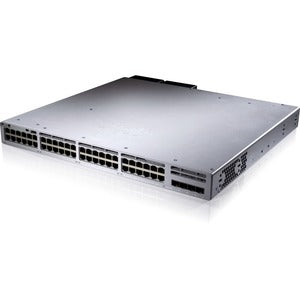 Cisco C9300L-48T-4G-A Switch Catalyst - 48 puertos - Administrable - Compatible con 3 capas - Modular - 4 ranuras SFP - Par trenzado, Fibra óptica - Montaje en rack