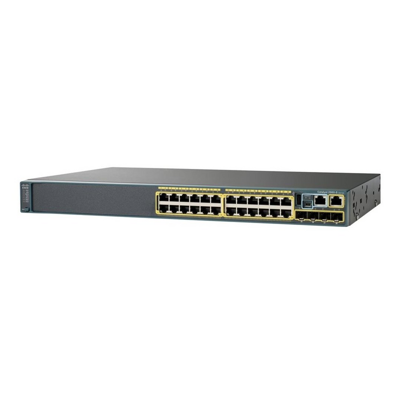 Cisco Catalyst WS-C2960X-24TD-L dispositivo de redes Gestionado L2 Gigabit Ethernet (10/100/1000) Negro