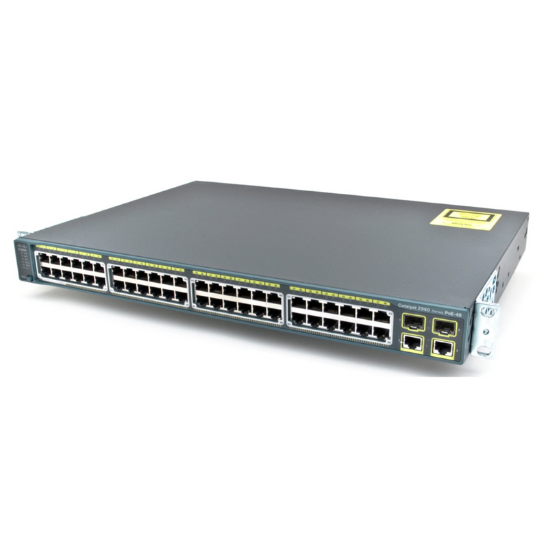 Cisco WS-C2960-48PST-L Catalyst dispositivo de redes Gestionado L2 Fast Ethernet (10/100) Energía sobre Ethernet (PoE) 1U Negro