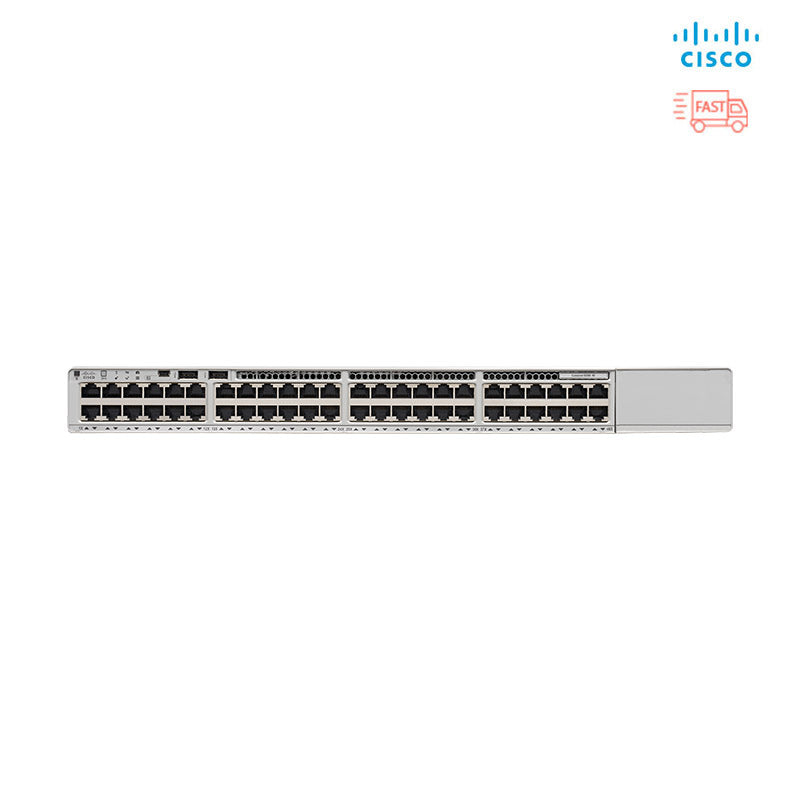 Cisco C9200-48T-E Switch Catalyst C9200-48T Layer 3 - 48 puertos - Administrable - Gigabit Ethernet - 10/100/1000Base-T - Compatible con 3 capas - Modular - Consumo de energía de 125 W - Par trenzado - Montaje en rack