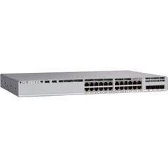 Cisco C9300L-24T-4G-A Catalyst Switch - 24 puertos - Administrable - Modular - 4 ranuras SFP - Par trenzado, fibra óptica - Montaje en bastidor - Garantía limitada de por vida