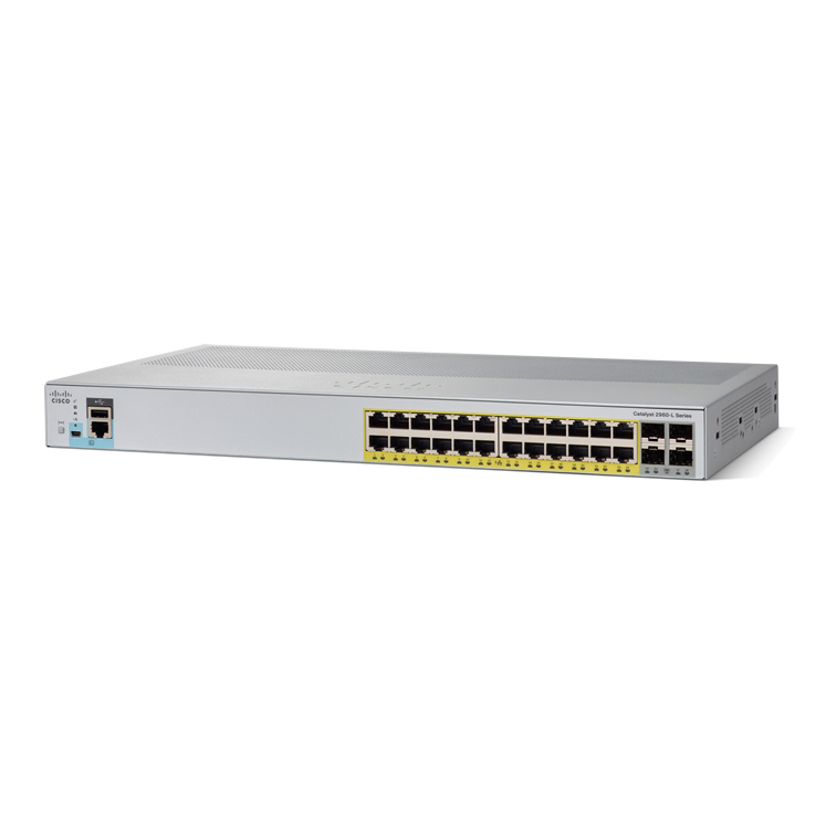 Cisco Catalyst WS-C2960L-24PS-LL Gestionado L2 Gigabit Ethernet (10/100/1000) Energía sobre Ethernet (PoE) 1U Gris