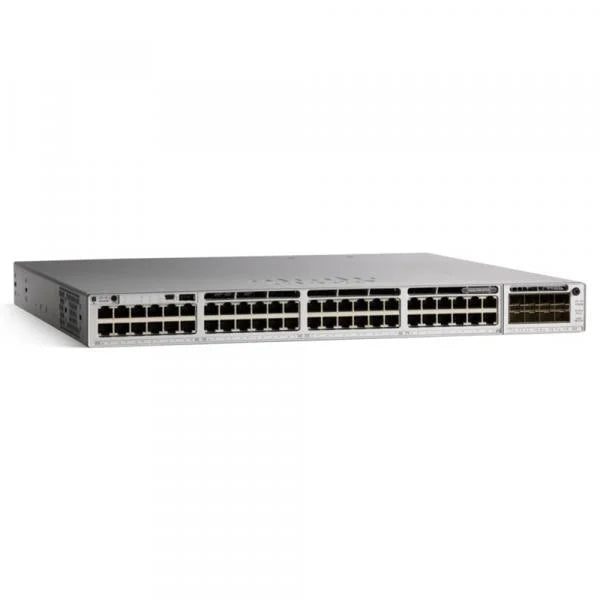 Cisco C9300L-48T-4X-A Switch Catalyst - 48 puertos - Administrable - Gigabit Ethernet, 10 Gigabit Ethernet - 10/100/1000Base-T, 10GBase-X - Compatible con 3 capas - Modular - Par trenzado, Fibra óptica