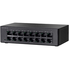 Cisco SF110D-16 No administrado L2 Fast Ethernet (10/100) Negro