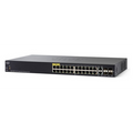 Cisco SF350-24-K9 Gestionado L2/L3 Fast Ethernet (10/100) Negro