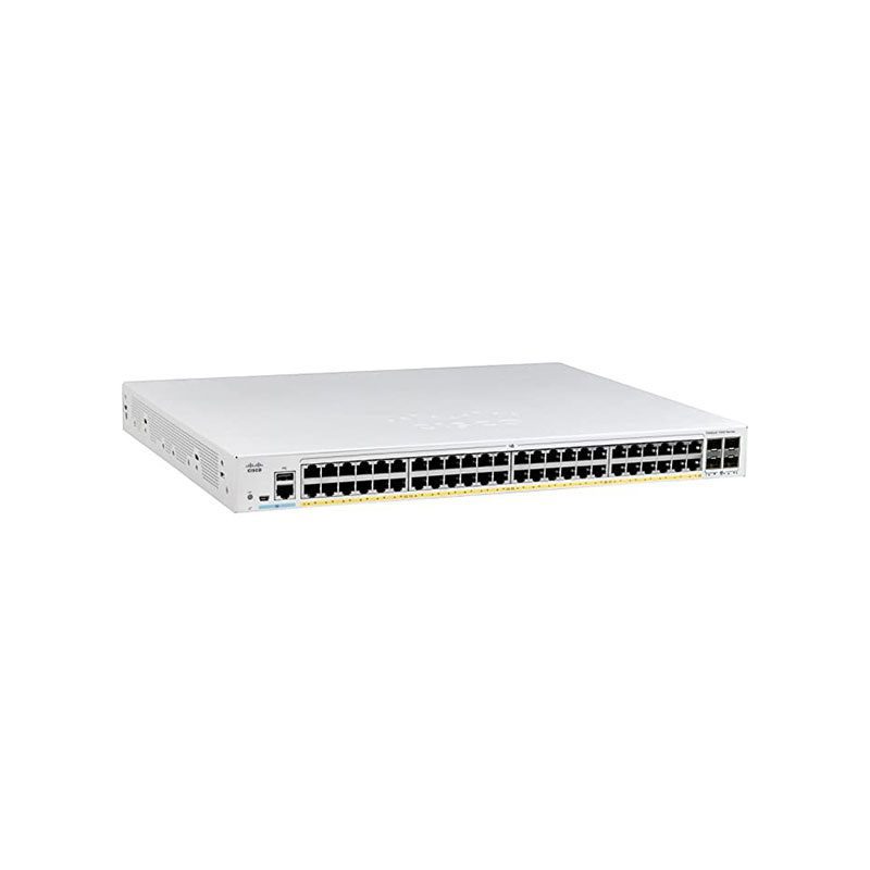 Cisco C1000-48P-4X-L Switch Ethernet Catalyst C1000-48P - 48 puertos - Administrable - Compatible con 2 capas - Modular - Par trenzado, fibra óptica