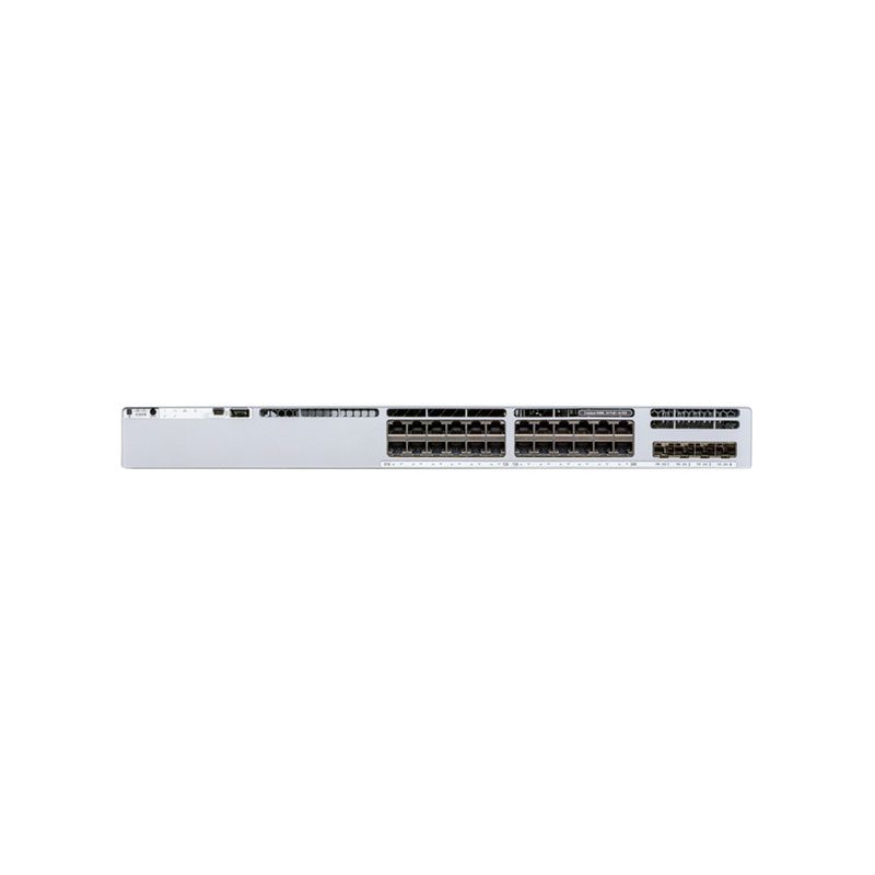 Cisco C9200L-24T-4G-A Switch de capa 3 Catalyst - 24 puertos - Administrable - Compatible con 3 capas - Modular - 4 ranuras SFP - Par trenzado, Fibra óptica