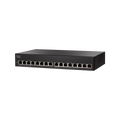 Cisco Small Business SG110-16 No administrado L2 Gigabit Ethernet (10/100/1000) 1U Negro