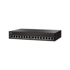 Cisco Small Business SG110-16 No administrado L2 Gigabit Ethernet (10/100/1000) 1U Negro