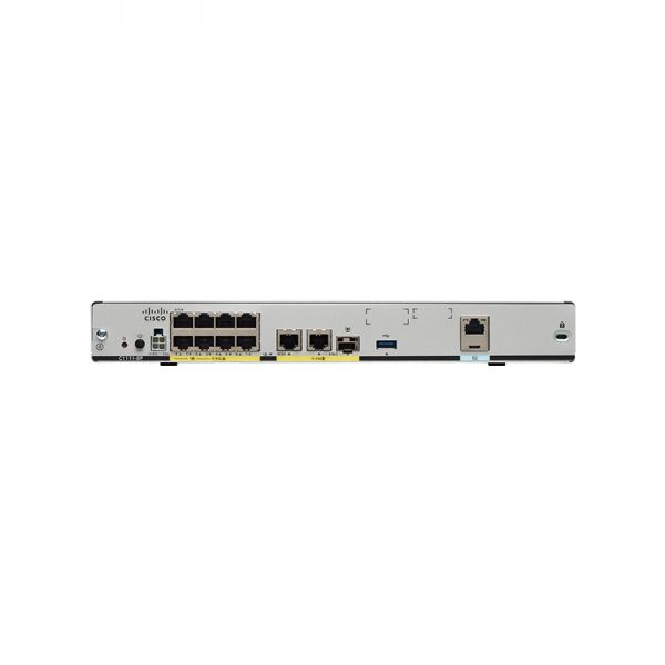 CISCO C1111-8P Router, 8-puertos switch, GigE, puertos WAN: 2