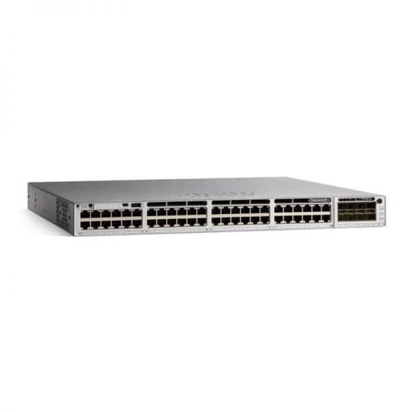 Cisco C9300-48T-A Switch Ethernet Catalyst - 48 puertos - Administrable - Compatible con 3 capas - Modular - Par trenzado, fibra óptica - Garantía limitada de por vida